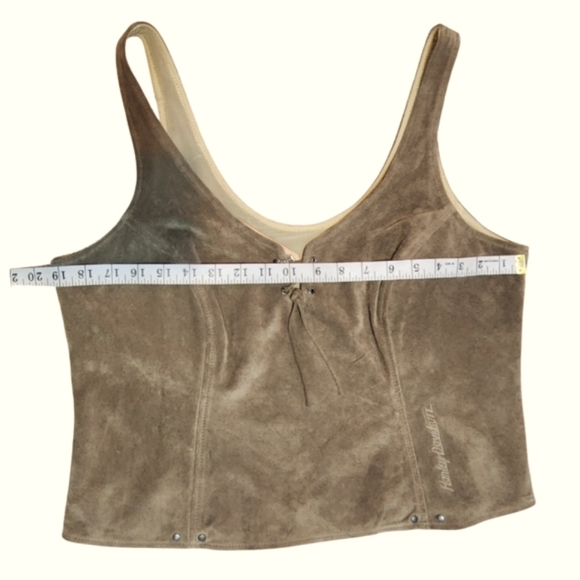 Harley-Davidson leather Vest tank top - Picture 6 of 8